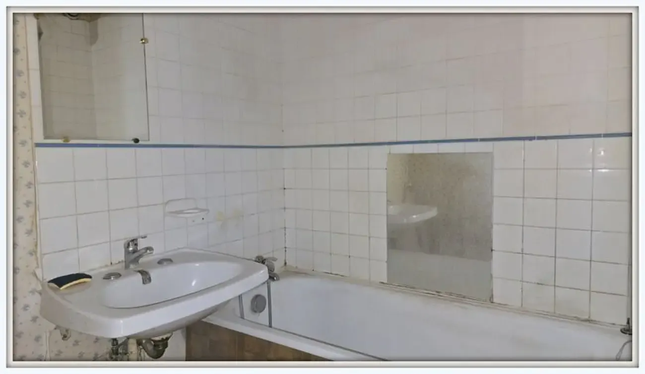 Salle de bain avant rénovation
